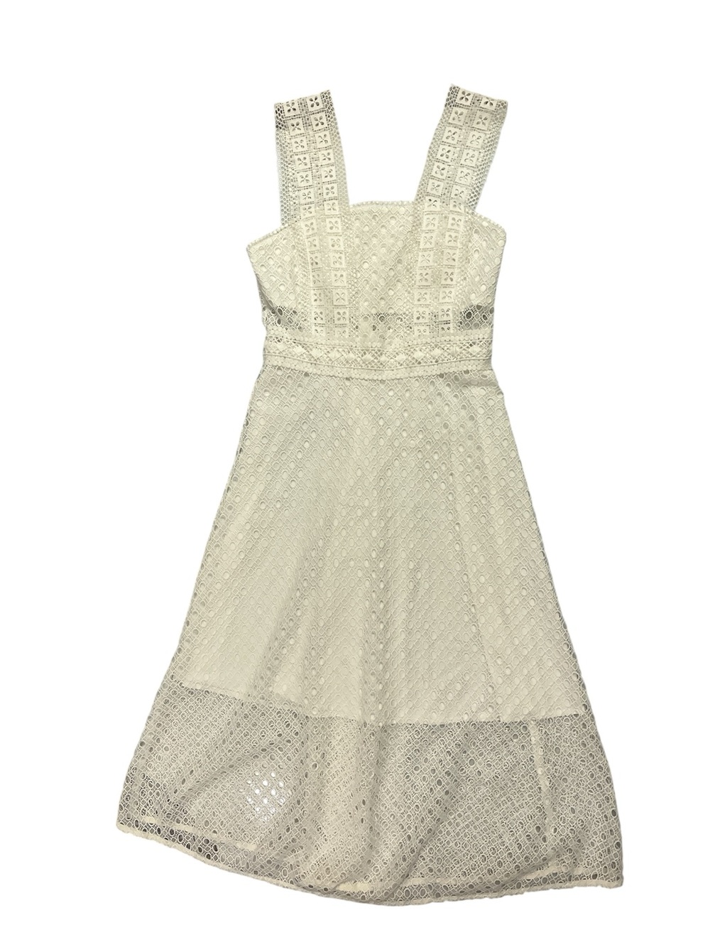 Sandro Paris Etta lace midi dress size 36